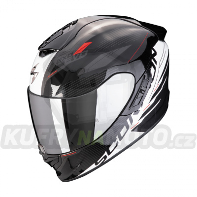 Moto přilba SCORPION EXO-1400 EVO II AIR LUMA černo/bílá