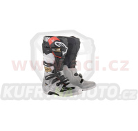 boty TECH 7, ALPINESTARS (černá/stříbrná/bílá/zlatá) 2024