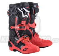 boty TECH 10 limitovaná edice ACUMEN, ALPINESTARS (červená/černá/bílá)