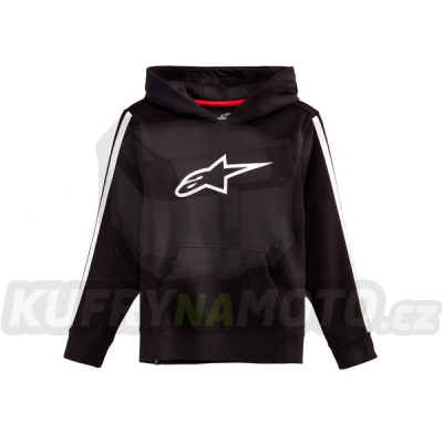 mikina KIDS RACEY HOODIE, ALPINESTARS, dětská (černá/červená)