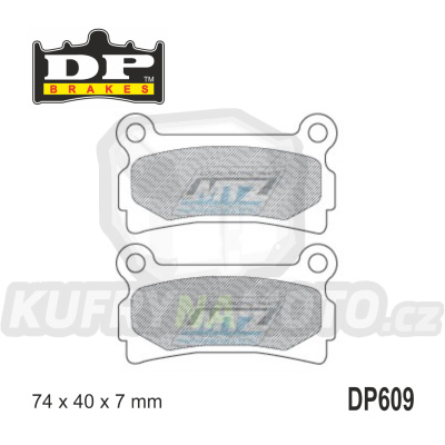 Destičky brzdové DP Brakes DP609 - směs Premium OEM Sinter