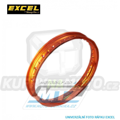 Ráfek motocyklový 2,15x18&quot; 36H (předvrtaný / 36otvorů) Excel Takasago - oranžový - KTM+Husaberg