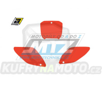 Polepy číslových tabulek (vystřižené) - Honda CRF450 / 02-03 - barva červená