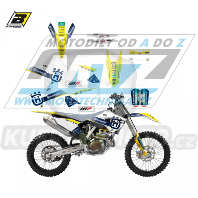 Polepy na motocykl (sada polepů Graphics) Husqvarna FC250+FC350+FC450 + TC125+TC250 / 14-15 + FE250+FE350+FE450+FE501 + TE125+TE250+TE300 / 14-16 - typ polepů Replica Husqvarna Trophy