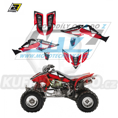 Polepy na čtyřkolku (sada polepů Dream) Honda TRX450R / 04-23 - typ polepů Dream2