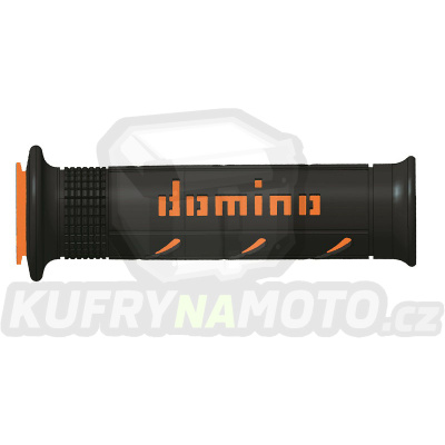 Rukojeti gripy Domino Tommaselli silnice racing XM2 Super Soft barva černá oranžová