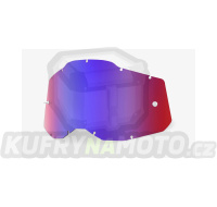 plexi Racecraft 2/Accuri 2/Strata 2, 100% - USA (modro červené chrom, Anti-fog)