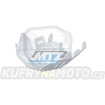 Kryt pod motor hliníkový Dual Sport - Kawasaki KLE650 Versys / 07-14 - barva stříbrná Ice Polished