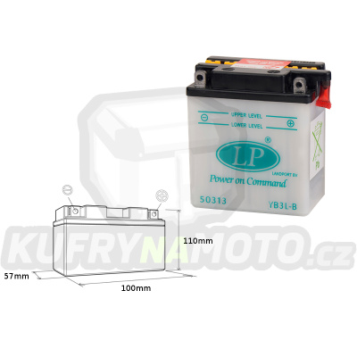 LANDPORT baterie YB3L-B 12V 3Ah 99x57x111