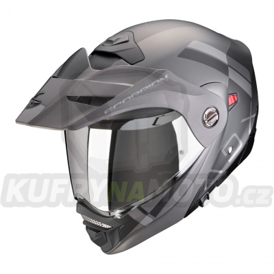 Moto přilba SCORPION ADX-2 GALANE matná černo/stříbrná