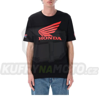 Triko HONDA WING černé 25 38004