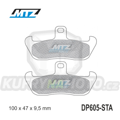 Destičky brzdové DP605-STA - směs Standard