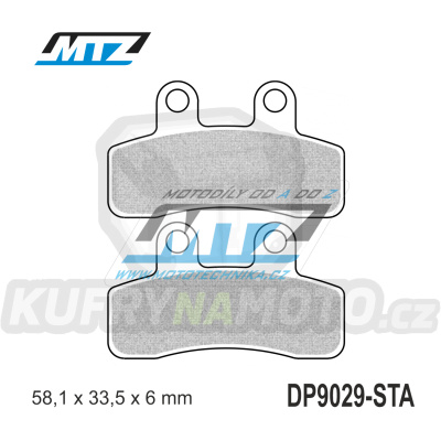 Destičky brzdové DP9029-STA - směs Standard