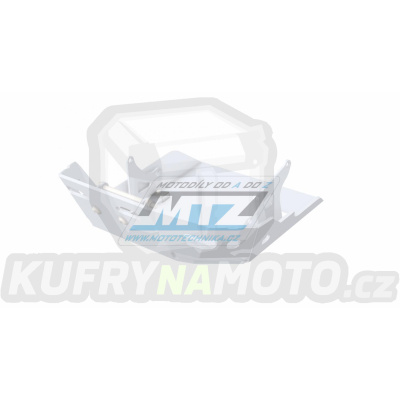 Kryt pod motor hliníkový Dual Sport - KTM 125 Duke / 11-16 + 200 Duke / 12-17 - barva stříbrná Ice Polished