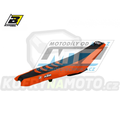 Sedlo kompletní KTM EXC+EXCF / 17-19 + SX+SXF / 16-18 - barva černo-oranžová - typ potahu DG3 - standardní výška