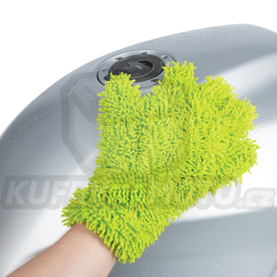 mycí rukavice NOODLE WASH GLOVE, OXFORD (mikrovlákno, zelená fluo)