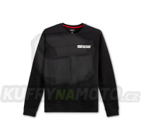mikina REBLAZE CHEST CREW FLEECE, ALPINESTARS (černá/bílá)