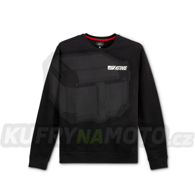 mikina REBLAZE CHEST CREW FLEECE, ALPINESTARS (černá/bílá)