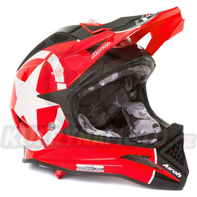 Přilba Downhill Fighter Shot Orange Gloss  Airoh