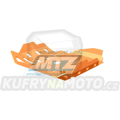 Kryt pod motor hliníkový Dual Sport - BMW R1200GS / 08-12 + R1200GS Adventure / 08-13 - barva oranžová