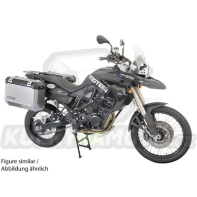 Sada TraX Adventure 45 a 37 stříbrné boční kufry a nosič držák boční kufry SW Motech BMW F 700 GS 2012 -  E8GS (K70) KFT.07.559.50000/S-BC.16217