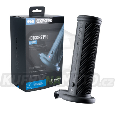 gripy vyhřívané HOTGRIPS PRO SPORTS, OXFORD (s integrovaným ovládáním v rámci gripu)