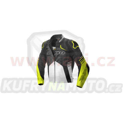 bunda BOLIDE, SPIDI (černá/bílá/žlutá fluo)