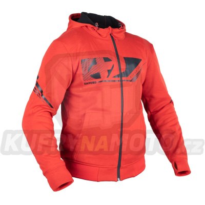 mikina SUPER HOODIE 2.0 SPORTS, OXFORD (červená)