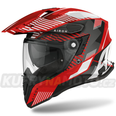 přilba COMMANDER BOOST, AIROH (lesklá červená) 2023