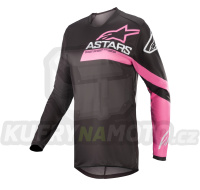 dres STELLA FLUID CHASER, ALPINESTARS , dámský (černá/růžová fluo) 2023