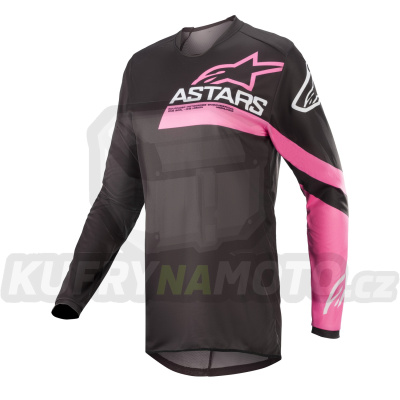 dres STELLA FLUID CHASER, ALPINESTARS , dámský (černá/růžová fluo) 2023