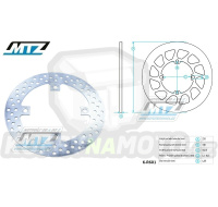 Kotouč brzdový MTZ Classic - Husqvarna CR125+CR250 + TC250+TC410+TC450+TC510+TC570+TC610 + TE250+TE450+TE510+TE410+TE610 + WR125+WR250+WR300 + WRE125+SM125 + SMR400+SMR450+SMR570+SM610