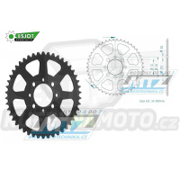 Rozeta ocelová (převodník) 0801-46zubů ESJOT 50-13009-46 - Suzuki A50+AP50 + DR50+DRZ110 + RM50+RV50+TS50 + FR50+FR70+ALT50+LT50 + Kawasaki AE50+AR50+AE80+AR80 + KLX110 + Z125 Pro + pitbike + čínské čtyřkolky