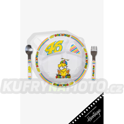 Dětský jídelní set VR46 HERITAGE 1 Rossifumi bílý 529103