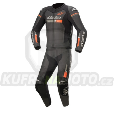 dvoudílná kombinéza GP FORCE CHASER, TECH-AIR 5 kompatibilní, ALPINESTARS (černá/červená fluo) 2024