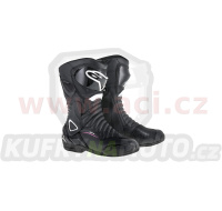 boty STELLA S-MX 6 DRYSTAR, ALPINESTARS, dámské (černá/bílá/fialová) 2024