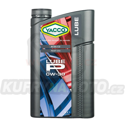 Motorový olej YACCO LUBE P 0W30, 2 L