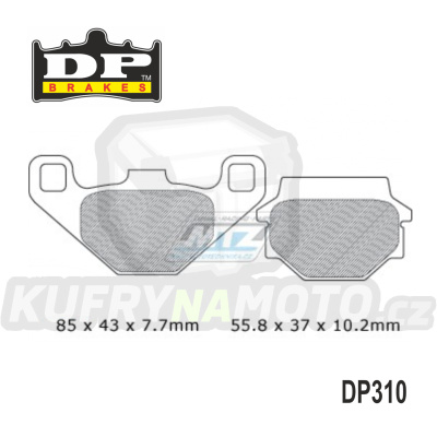 Destičky brzdové DP310-SDP DP Brakes - směs SDP PRO-MX