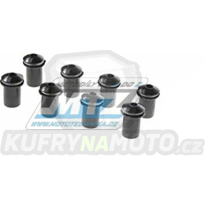 Šrouby a matice pro montáž plexi štítu M5x15mm (sada 8ks) - černé
