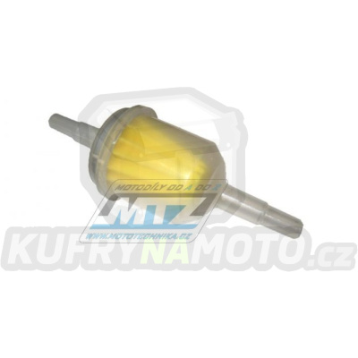 Filtr palivový/benzínový - průměr 1/4&quot; (6mm) + 5/16&quot; (8mm) - plastový