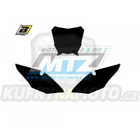 Polepy číslových tabulek (vystřižené) - Honda CRF250 / 18-21 + CRF450 / 17-20 - barva černá