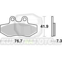 Přední brzdové destičky SBS Bendix SHERCO 125 City Corp (All Models) 2003-2007 - akce