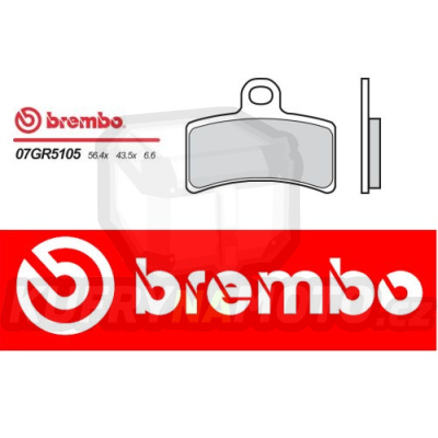 Brzdové destičky Brembo GAS GAS TXT BOY 50 r.v. Od 01 - 03 směs Originál Přední