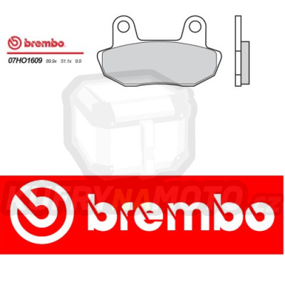 Brzdové destičky Brembo HONDA CB SC NIGHTHAWK 450 r.v. Od 82 -  směs Originál Přední