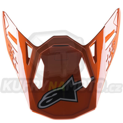 kšilt pro přilby SUPERTECH S-M8 FACTORY, ALPINESTARS (tmavá modrá/oranžová/žlutá fluo lesklá)