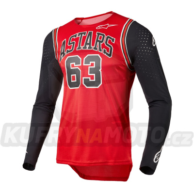 dres TECHSTAR limitovaná edice ACUMEN, ALPINESTARS (červená/černá/bílá) 2023