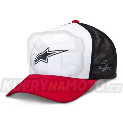 kšiltovka ADVANTAGE TECH, ALPINESTARS (bílá/červená/černá)