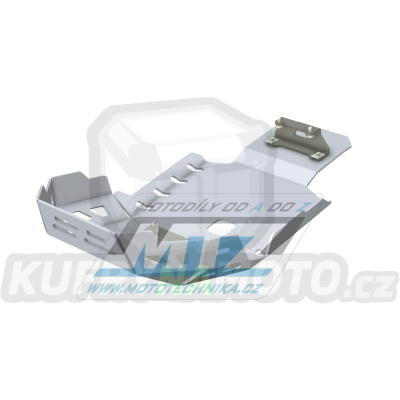 Kryt pod motor hliníkový Dual Sport - BMW F750GS+F850GS / 16-20 - barva stříbrná Ice Polished