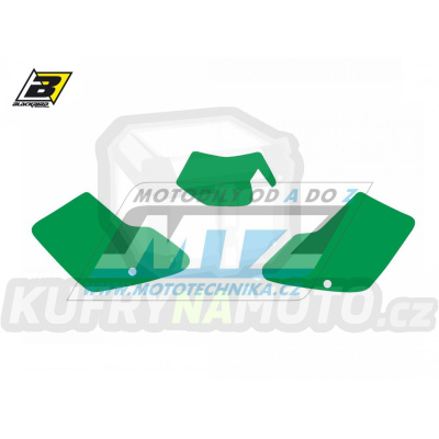 Polepy číslových tabulek (vystřižené) - GasGas EC125+EC250+EC300 + FSR450 / 07 - barva zelená