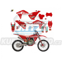 Polepy na motocykl (sada polepů Graphics) GasGas EC+ECF+MC+MCF / 21-23 - typ polepů Replica GasGas Factory